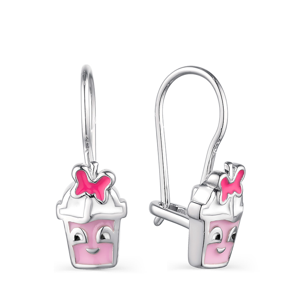 Серьги детские из серебра 02-1995/ЭМ30-00