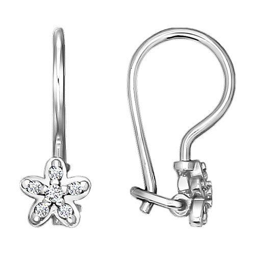 Серьги детские из серебра 94020576