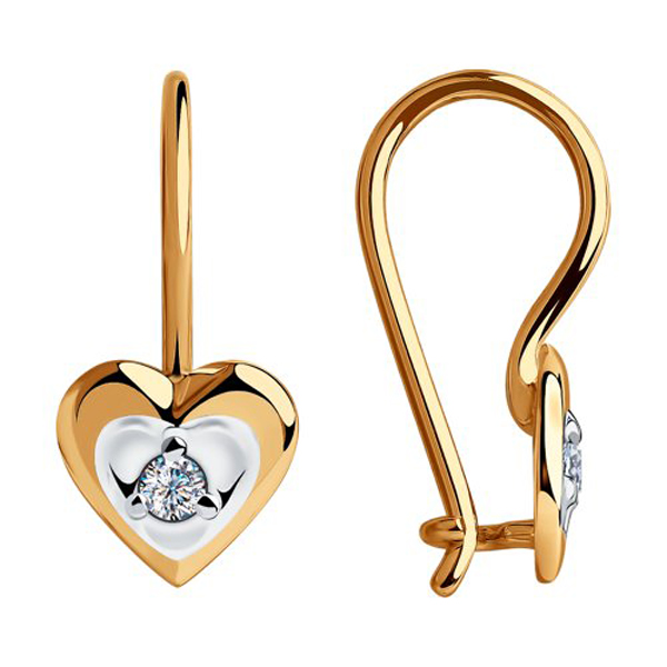 Серьги детские из золота 028538
