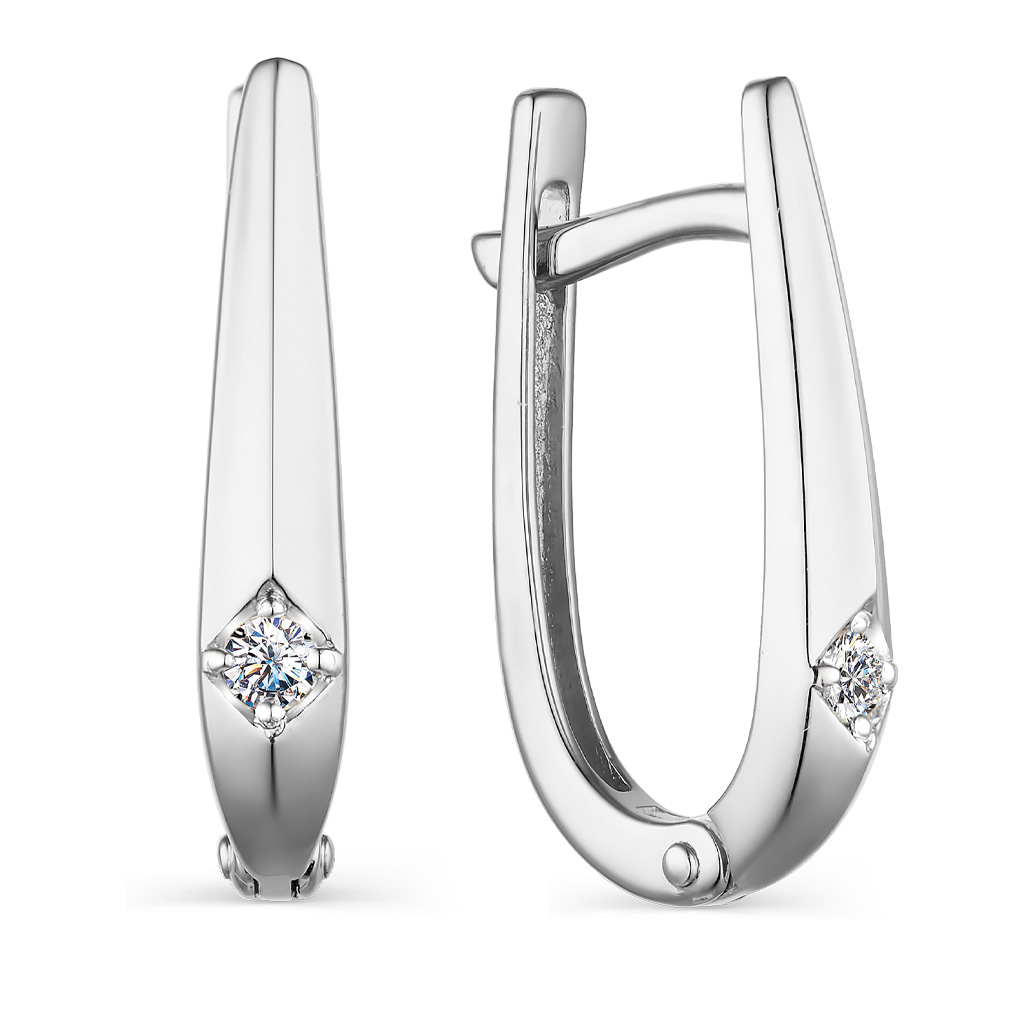 Серьги с английским замком из золота 23603-200