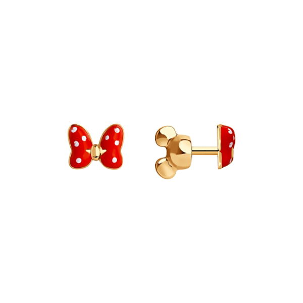 Серьги детские из золота 029125