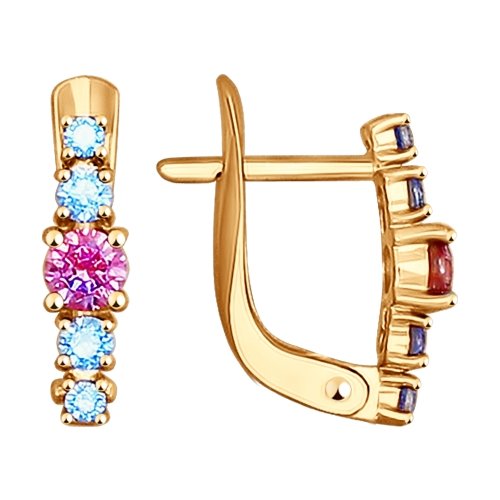 Серьги детские из золота 027450