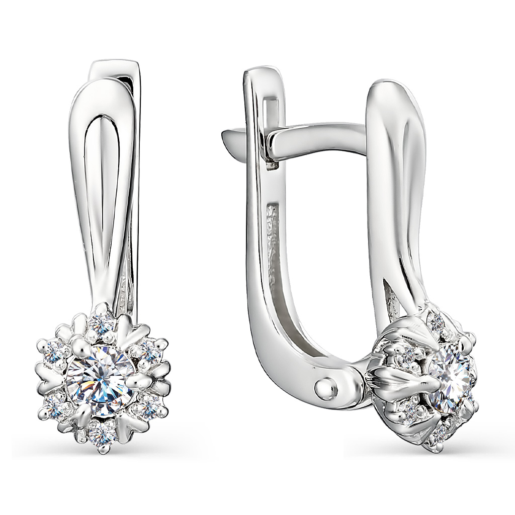 Серьги с английским замком из золота 23009-200