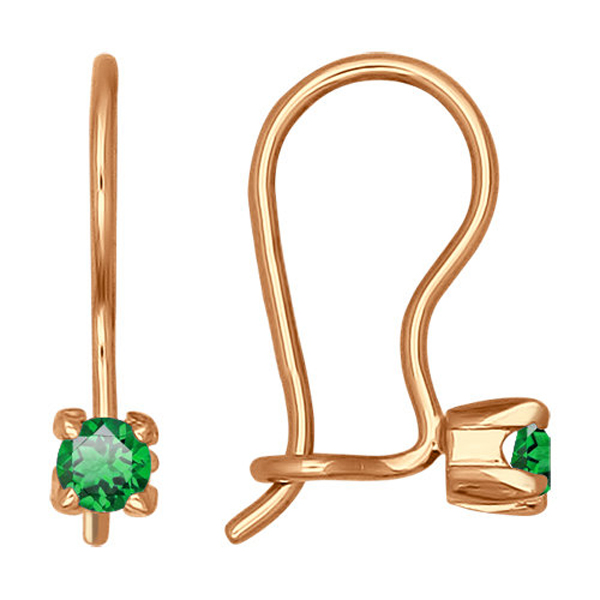 Серьги детские из золота 021939