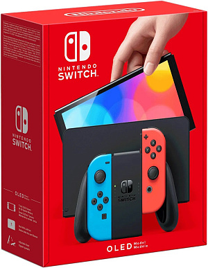   GamePark Игровая консоль Nintendo Switch OLED – Red / Blue (Красно / Синяя)