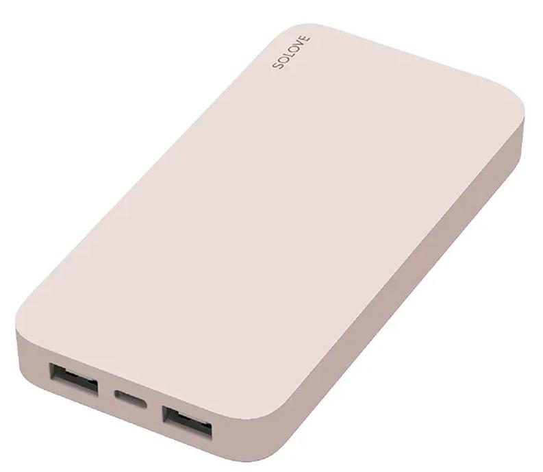 Внешние аккумуляторы  iCover Внешний аккумулятор Xiaomi Solove 20000mAh (Pink)