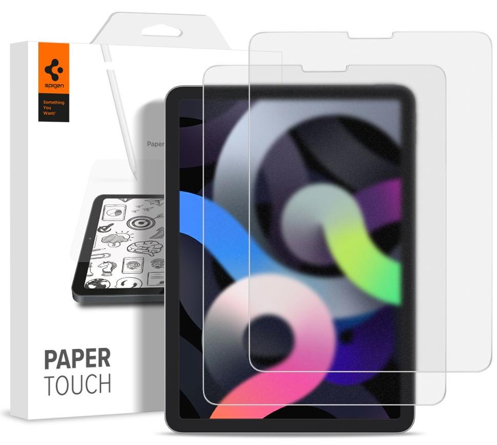  Защитная пленка с эффектом бумаги Spigen Paper Touch 2pcs (AFL02197) для iPad Air 10.9''/iPad Pro 11'' 2020 (Clear)
