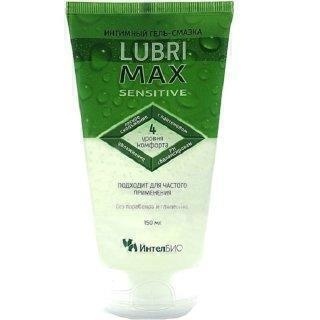 Вагинальные Гель-смазка ИнтелБИО Lubrimax Sensitive на водной основе, 150 мл