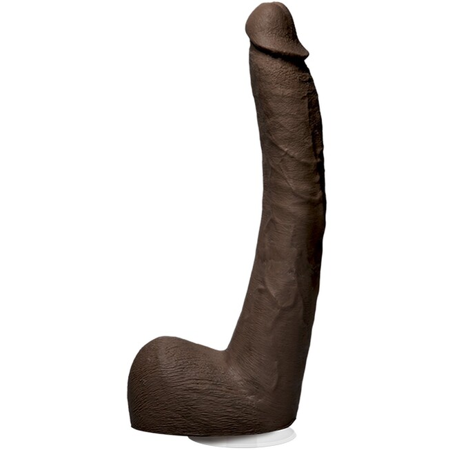 Большие  IntimShop Фаллоимитатор Doc Johnson Signature Cocks Ultraskyn Isiah Maxwell 26 см, коричневый