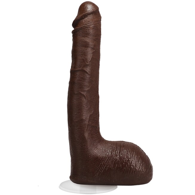 Большие  IntimShop Фаллоимитатор Doc Johnson Signature Cocks Ultraskyn Ricky Johnson 26 см, коричневый