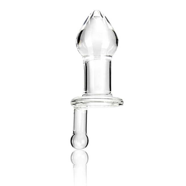   IntimShop Стеклянная пробка с ручкой Glas 12 см, бесцветный