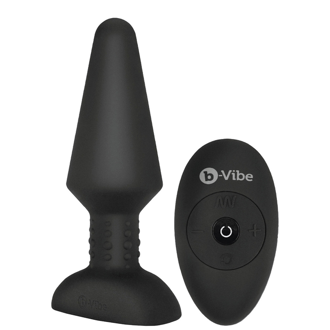   IntimShop Анальная римминг-пробка b-Vibe Rimming XL с пультом ДУ, черная