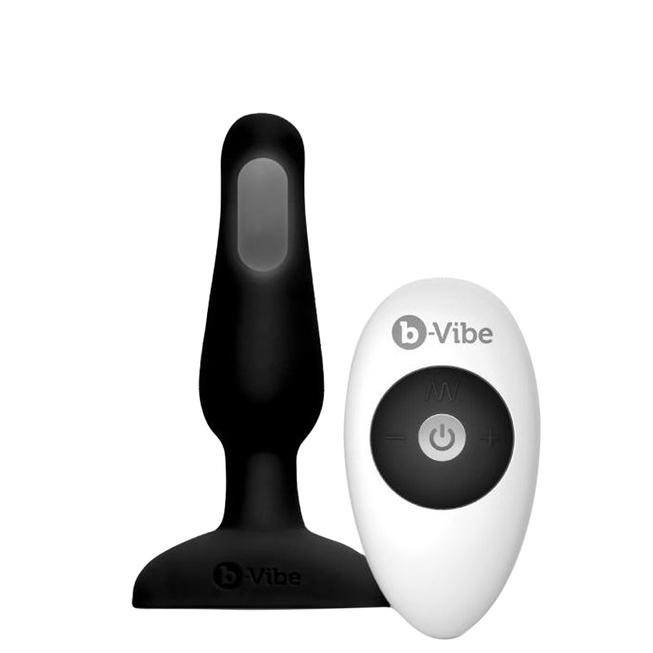   IntimShop Анальная вибропробка с ДУ b-Vibe Novice, черный