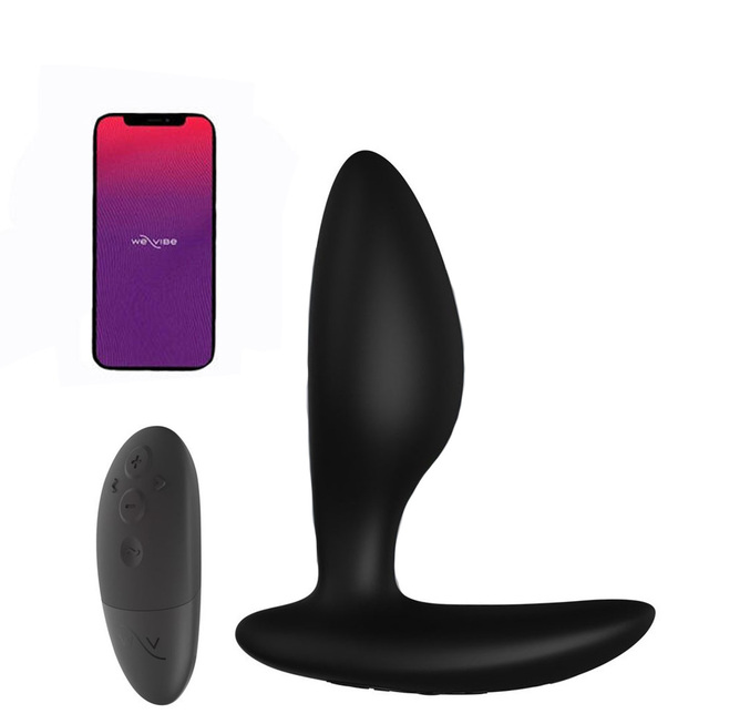  Анальная вибропробка We-Vibe Ditto+ с пультом ДУ, черная