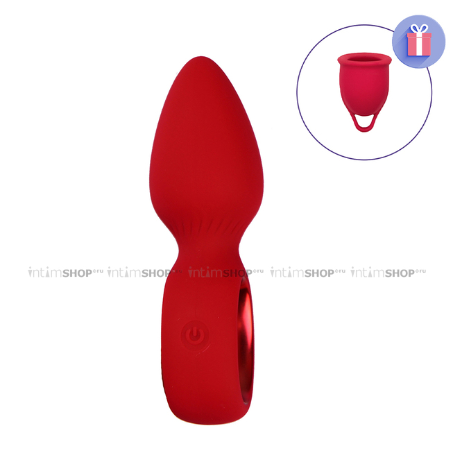   IntimShop Анальная вибропробка Woma Ida, красная