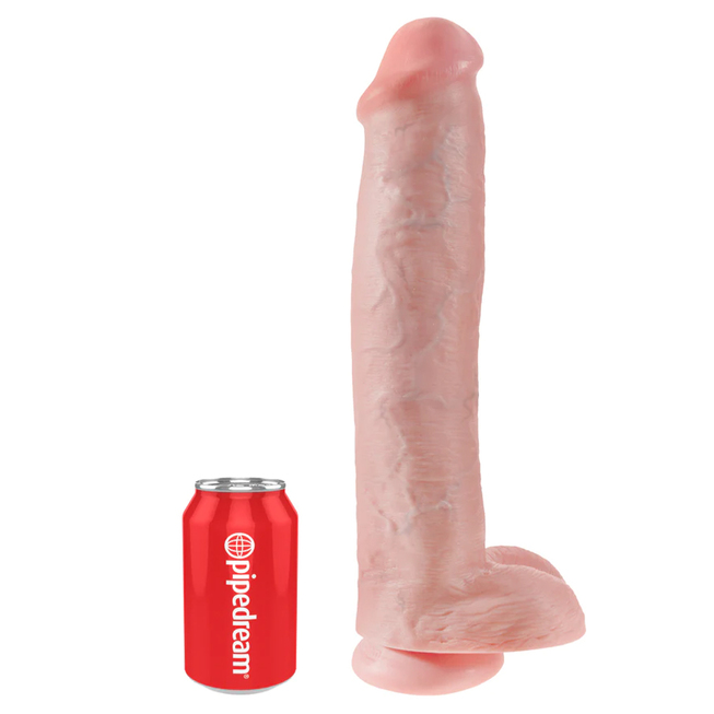 Большие  IntimShop Большой фаллоимитатор PipeDream King Cock 38.1 см, телесный