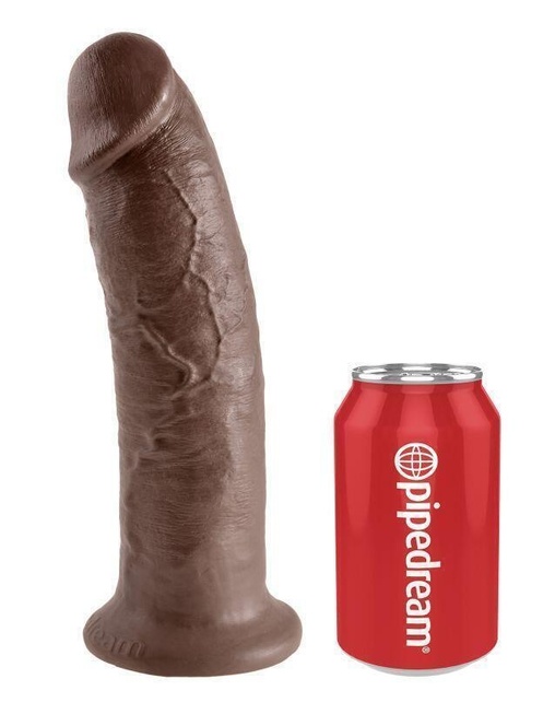 Большие  IntimShop Большой фаллоимитатор на присоске PipeDream King Cock 26 см, коричневый