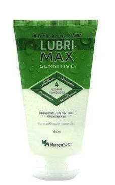 Вагинальные Гель-смазка ИнтелБИО Lubrimax Sensitive на водной основе, 75 мл