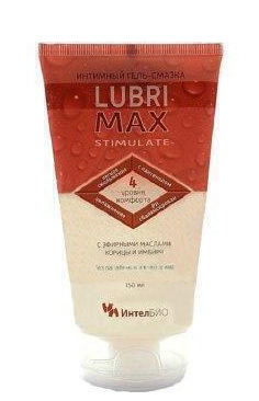 Гель-смазка с согревающим эффектом ИнтелБИО Lubrimax Stimulate на водной основе, 75 мл