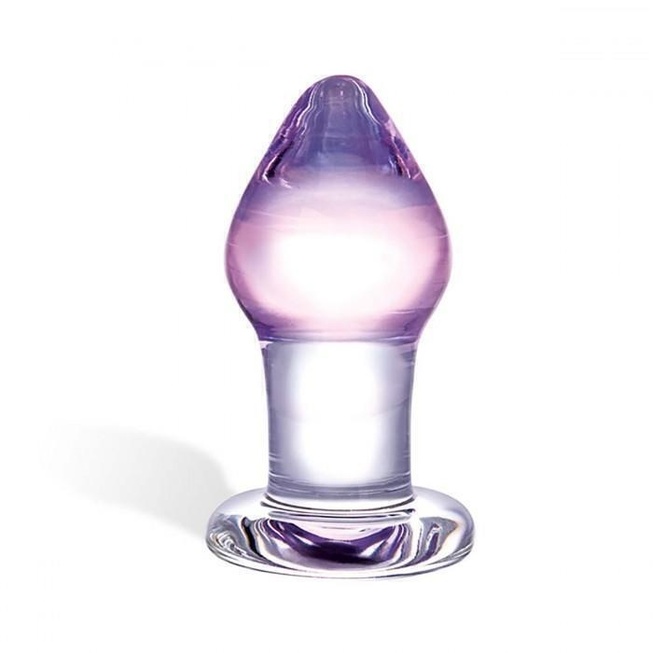   IntimShop Анальная пробка Glas Amethyst Rain, бесцветная