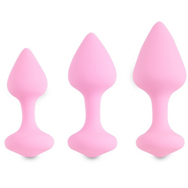 Пробки  IntimShop Набор анальных пробок FeelzToys Bibi, розовый
