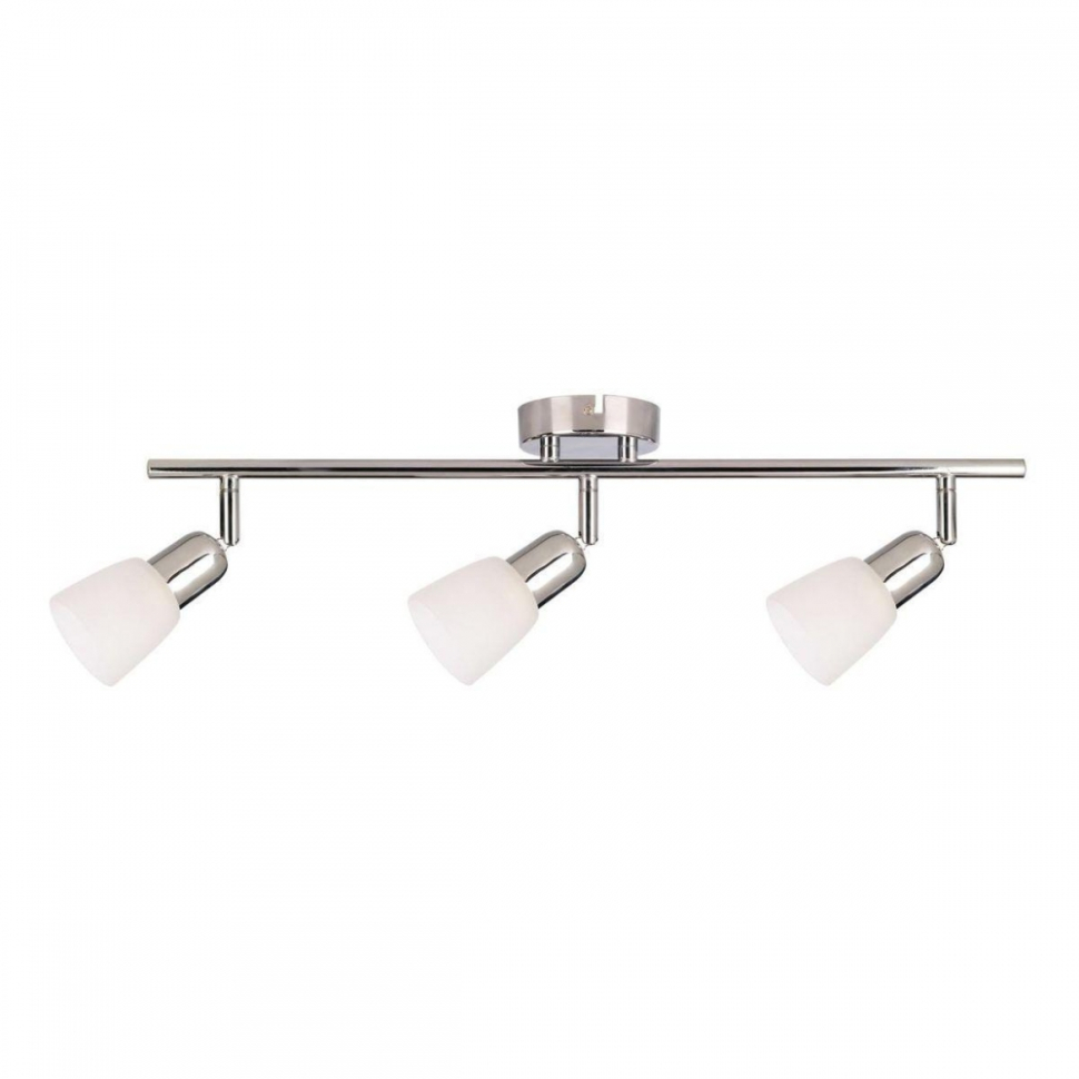 С 3 лампами  Люстроф Спот Escada 5038/3PA E14*40W Chrome/White FABIUS