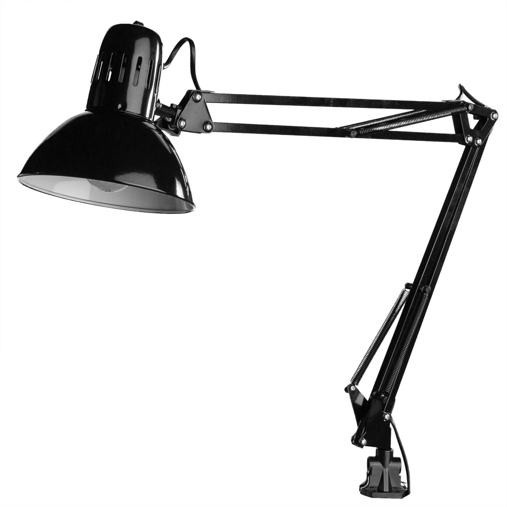 Настольные  Маркет Света Настольная лампа на струбцине Arte Lamp Senior A6068LT-1BK