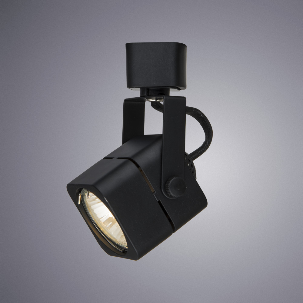 Трековые светильники  Маркет Света Трековый светильник Arte Lamp Lente A1314PL-1BK