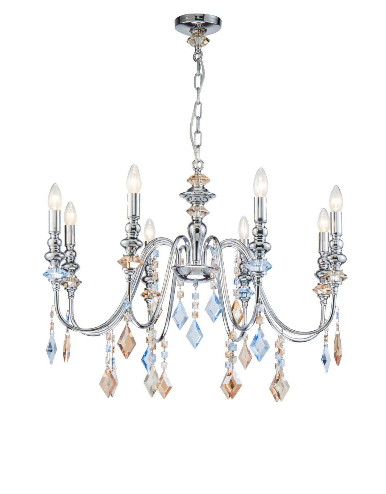 Подвесная люстра Lucia Tucci Maya MAYA 4450.8 chrome
