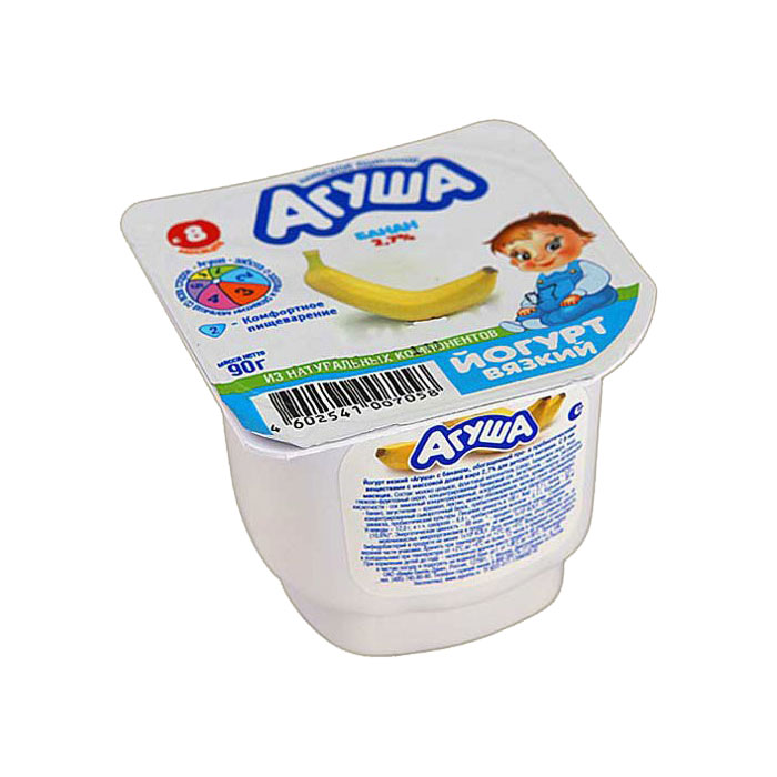 Йогурт Агуша 90 мл Банан (с 8 мес)