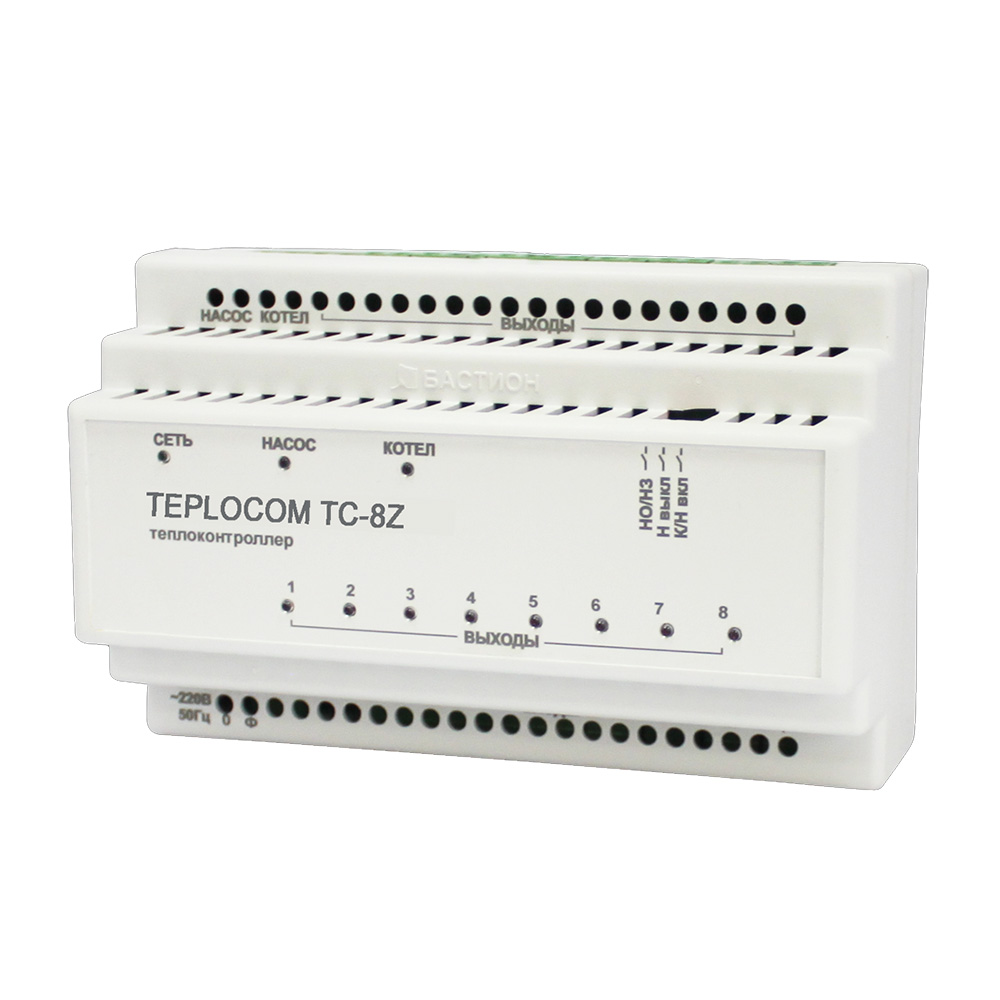 Автоматика Teplocom Теплоконтроллер TEPLOCOM TC-8Z БАСТИОН