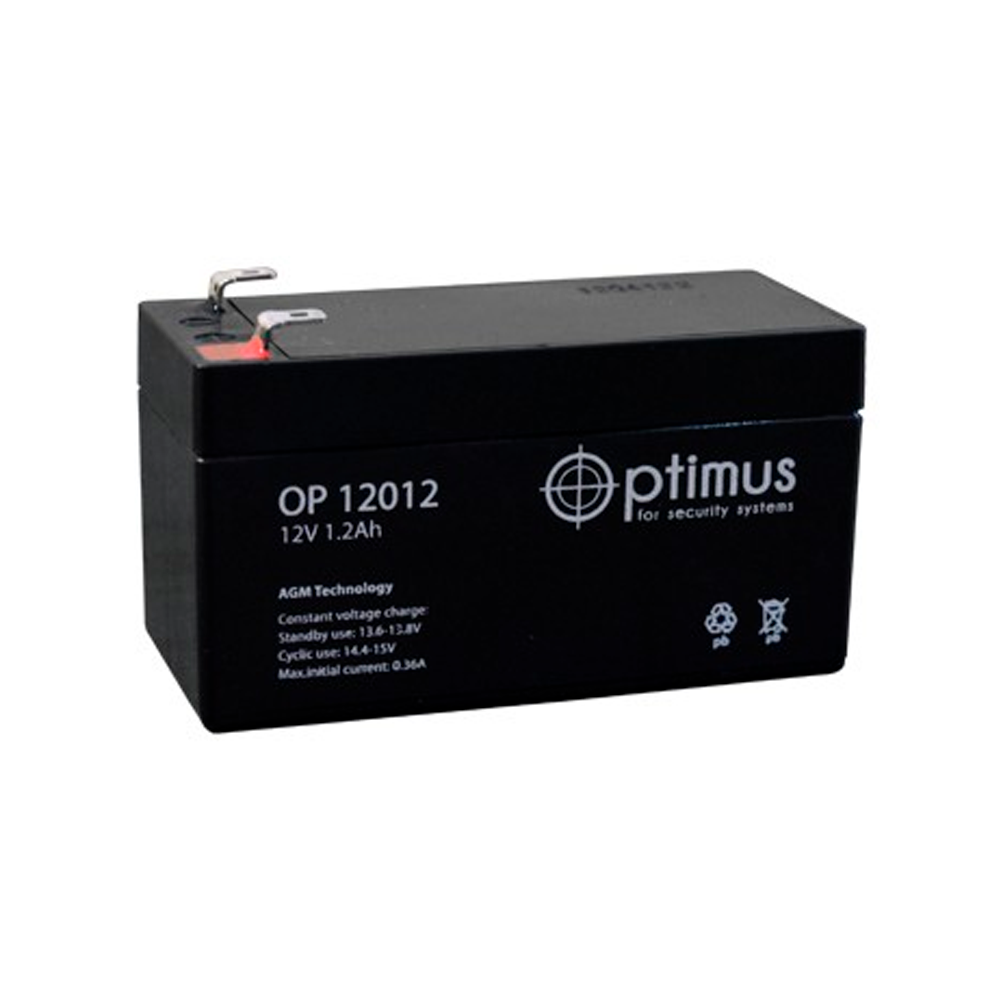 Автоматика ZONT Аккумулятор резервного питания ZONT Optimus OP12012, 1.2 A/h