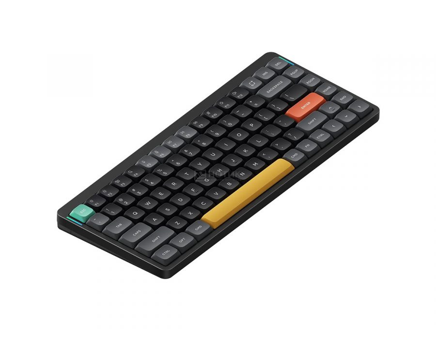 Клавиатура беспроводная механическая Nuphy AIR75 V2, low profile gateron 2.0, Blue Switch, Bluetooth, RGB подсветка, 4000мАч, Черный AIR75v2-BB-2