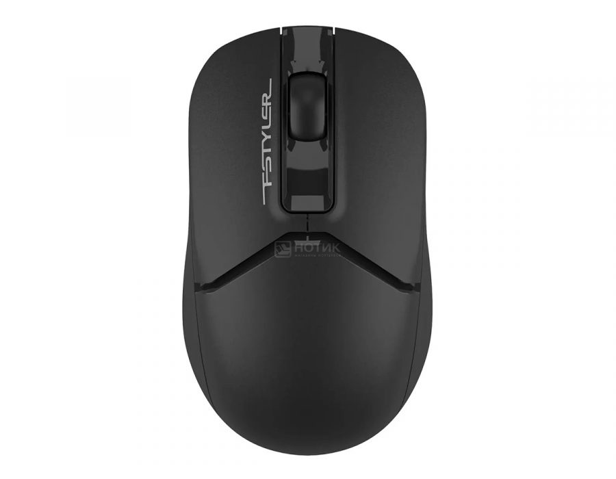   Нотик Мышь беспроводная A4Tech Fstyler FG12, 1200dpi, Wireless/USB, Черный FG12 BLACK