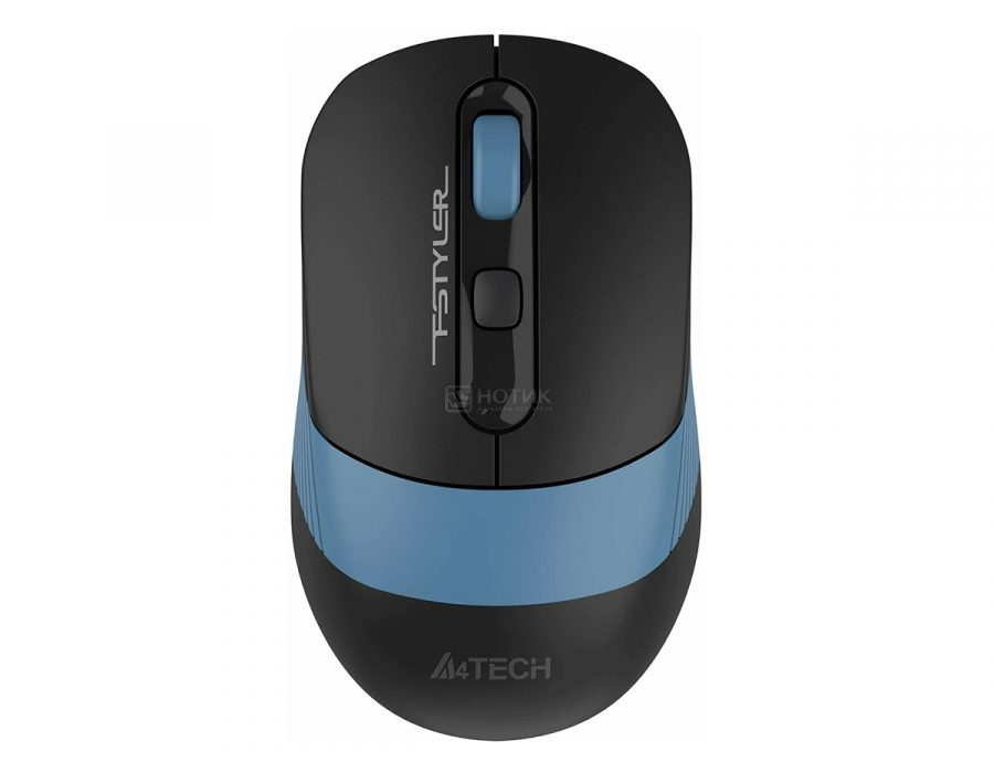   Нотик Мышь беспроводная A4Tech Fstyler FG10CS Air, 2000dpi, Wireless/USB, Черный/Синий FG10CS AIR ASH BLUE