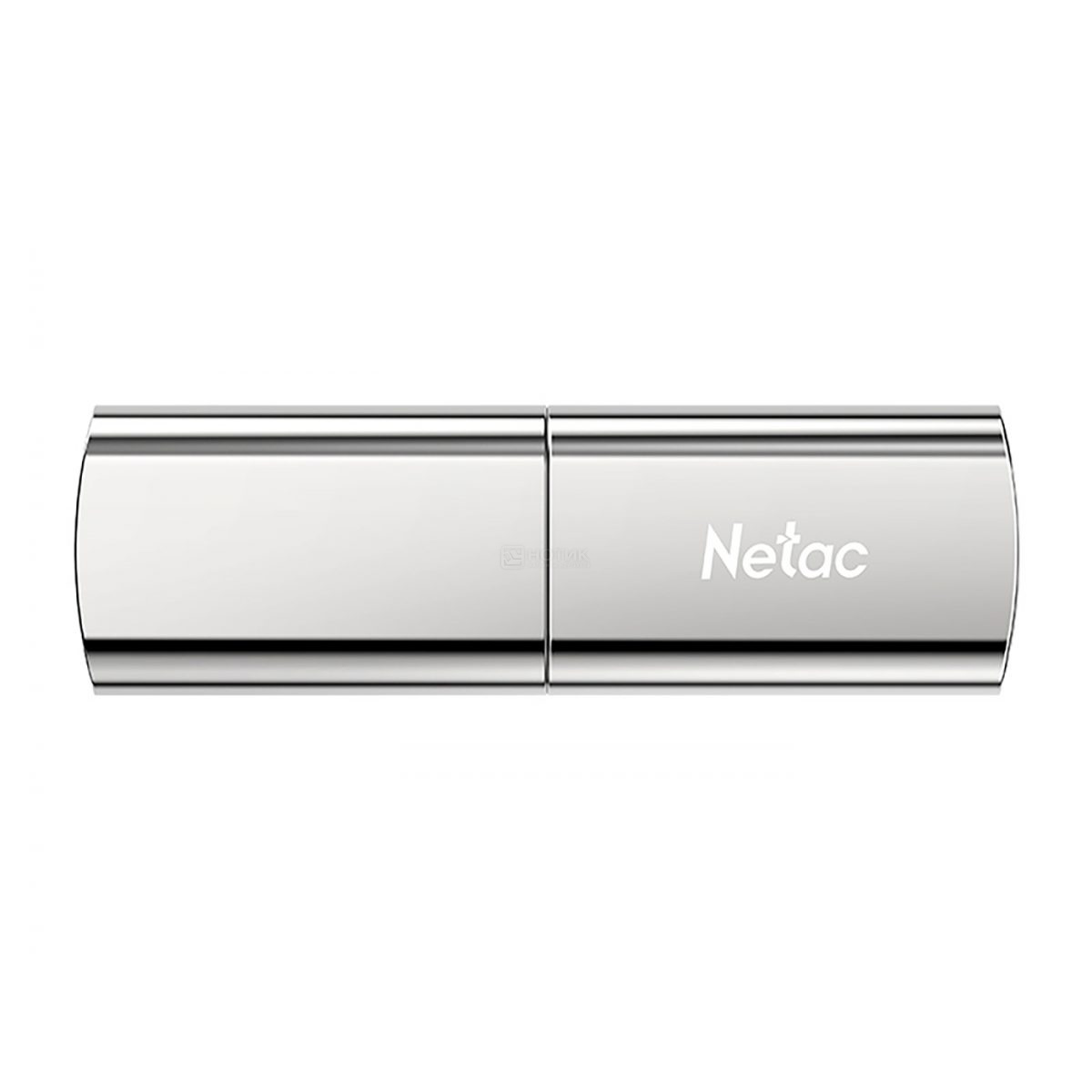   Нотик Флешка Netac US2, 128Gb, USB 3.2, Серебристый NT03US2N-128G-32SL