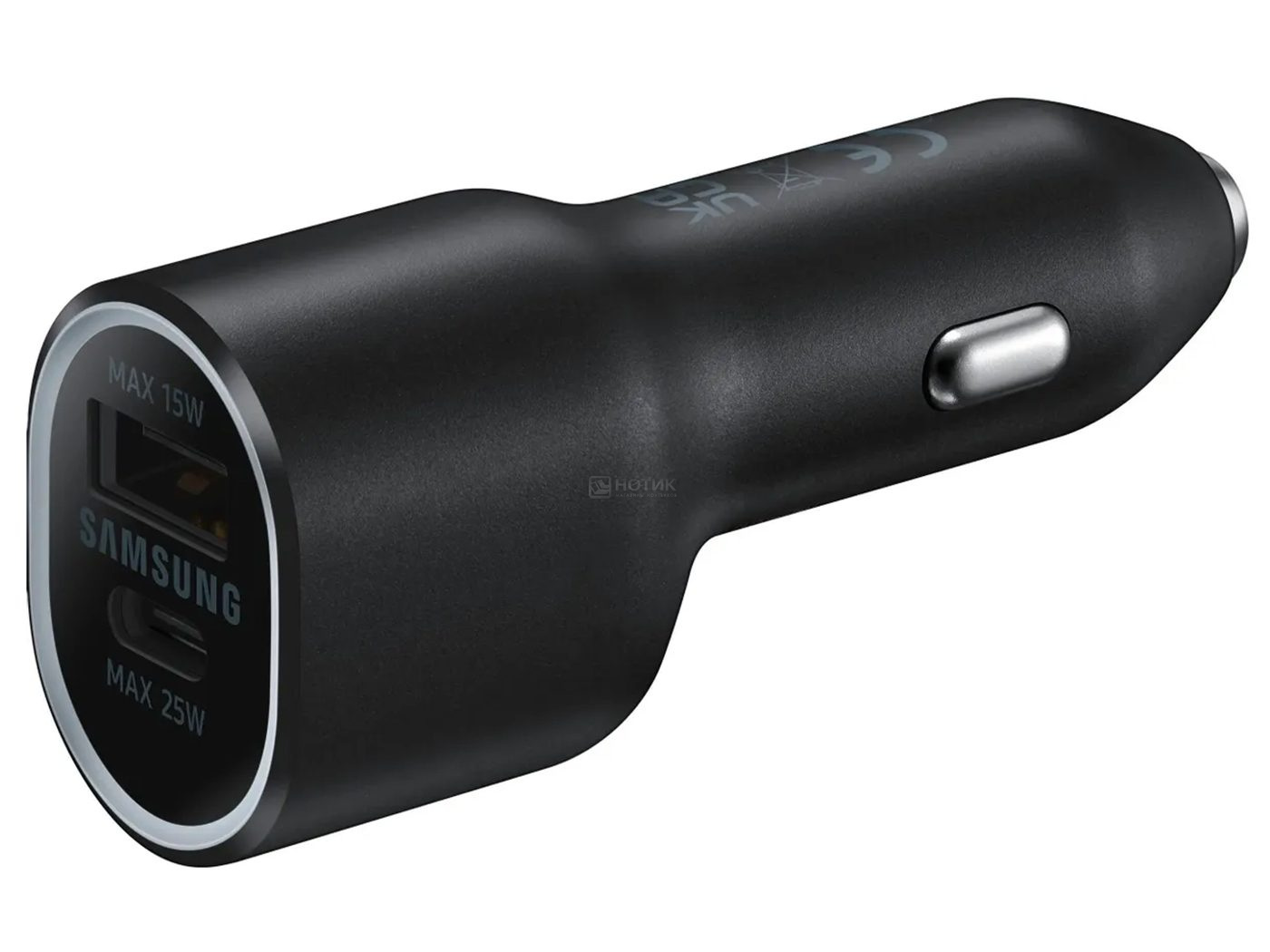   Нотик Автомобильное зарядное устройство Samsung EP-L4020, USB, USB Type-C, до 40Вт. Черный EP-L4020NBEGEU