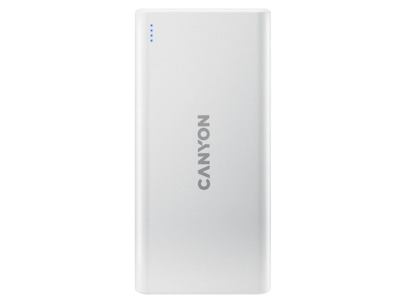 Внешний аккумулятор Canyon PB-106, 10000 мАч, 5В/2.1A (10Вт), 2xUSB, Белый CNE-CPB1006W
