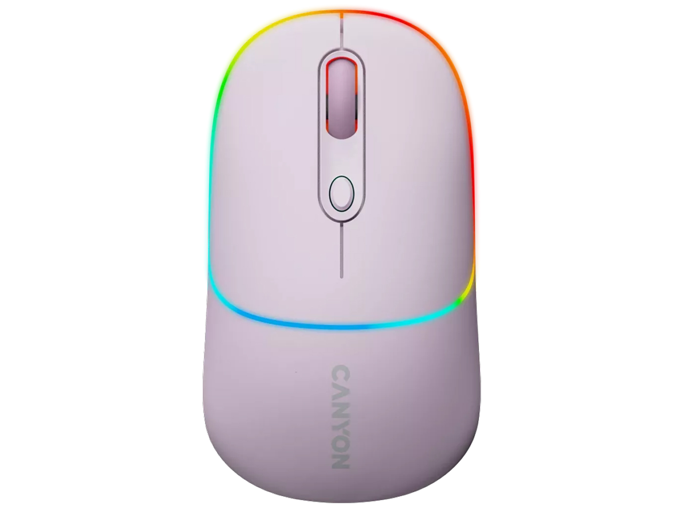   Нотик Мышь беспроводная Canyon MW-22, 1600dpi, Bluetooth/Wireless, RGB, 650mAh, Розовый (Pearl Rose) CNS-CMSW22PR