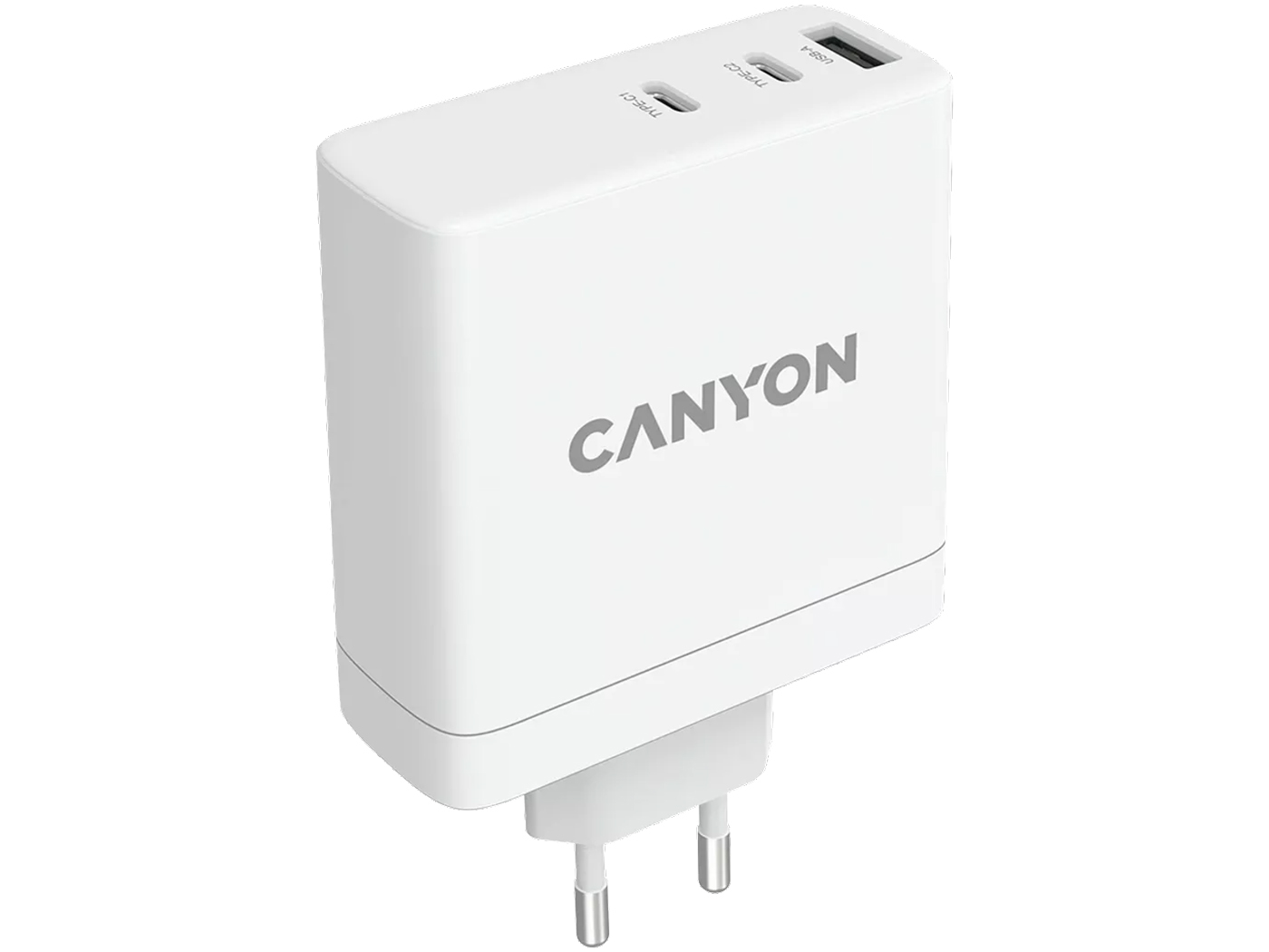   Нотик Сетевое зарядное устройство (адаптер питания) Canyon GaN Wall Charger H-140-01, до 140Вт, USB, 2xUSB Type-C, Белый CND-CHA140W01