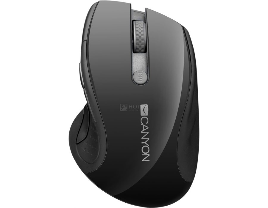   Нотик Мышь беспроводная Canyon MW-01, 1600dpi, Черный CNS-CMSW01B
