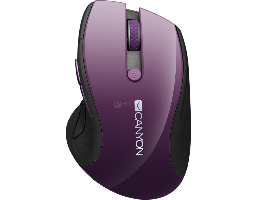  Мышь беспроводная Canyon MW-01, 1600dpi, Фиолетовый CNS-CMSW01P