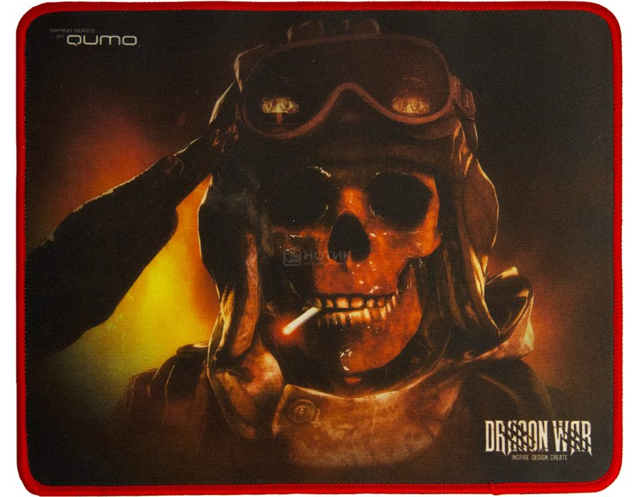 Коврик для мыши игровой Qumo Deadly Salute, 280x230 мм, Рисунок 23170