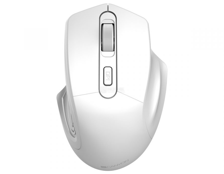   Нотик Мышь беспроводная Canyon MW-15, 1600dpi, Wireless, Белый CNE-CMSW15PW