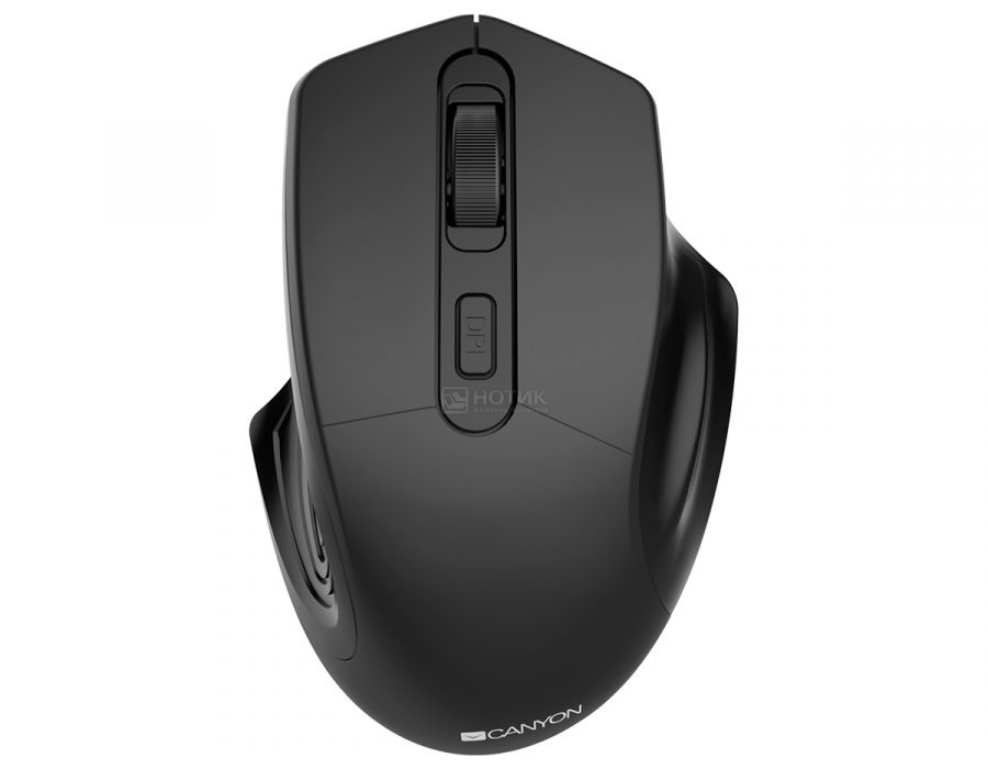   Нотик Мышь беспроводная Canyon MW-15, 1600dpi, Wireless, Черный CNE-CMSW15B