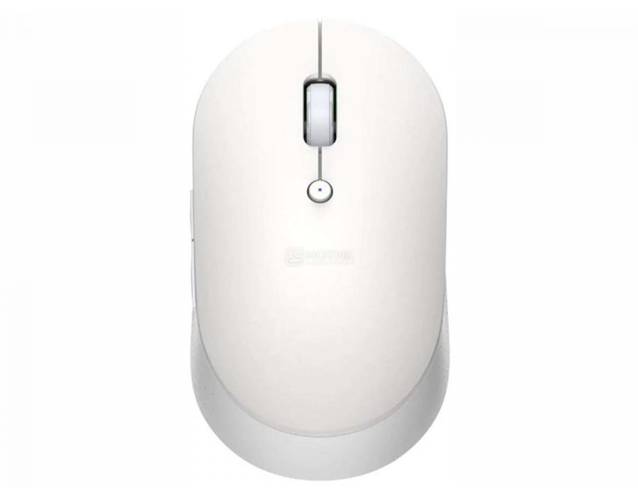   Нотик Мышь беспроводная Xiaomi MI Dual Mode Wireless Mouse Silent Edition, Bluetooth/Wireless, 1300dpi, Белый HLK4040GL