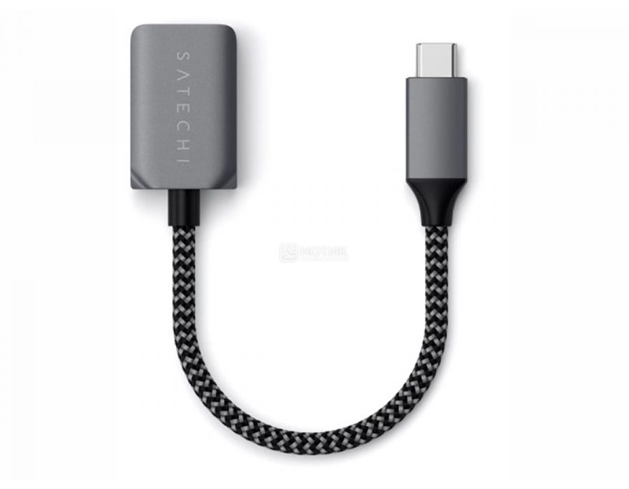Переходник (адаптер) Satechi USB Type-C to USB 3.0 Adapter, Серый, ST-UCATCM