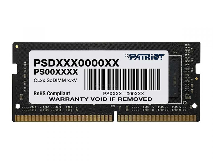  Модуль оперативной памяти PATRIOT Signature Line SO-DIMM DDR4 16ГБ PC4-21300, 2666MHz 1.2V, CL19, PSD416G266681S