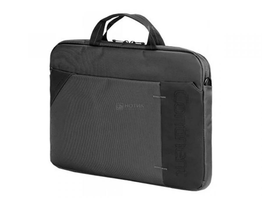 Сумка 15,6” Continent CC-205 Нейлон, Серый/Черный CC-205 GA