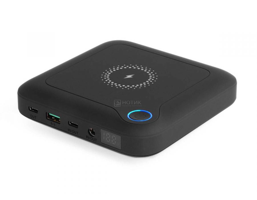   Нотик Универсальный внешний аккумулятор TopON TOP-T84, 24000mAh (88,8 Wh), до 84Вт , Черный Черный